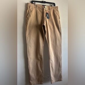 Grayers Men's Slim fit chino khaki pants 34x32 NWT